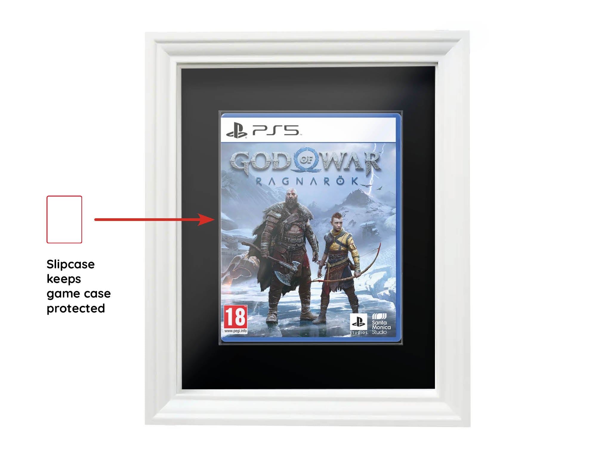 God of War: Ragnarök (Showcase Range) Framed Game - Frame-A-Game