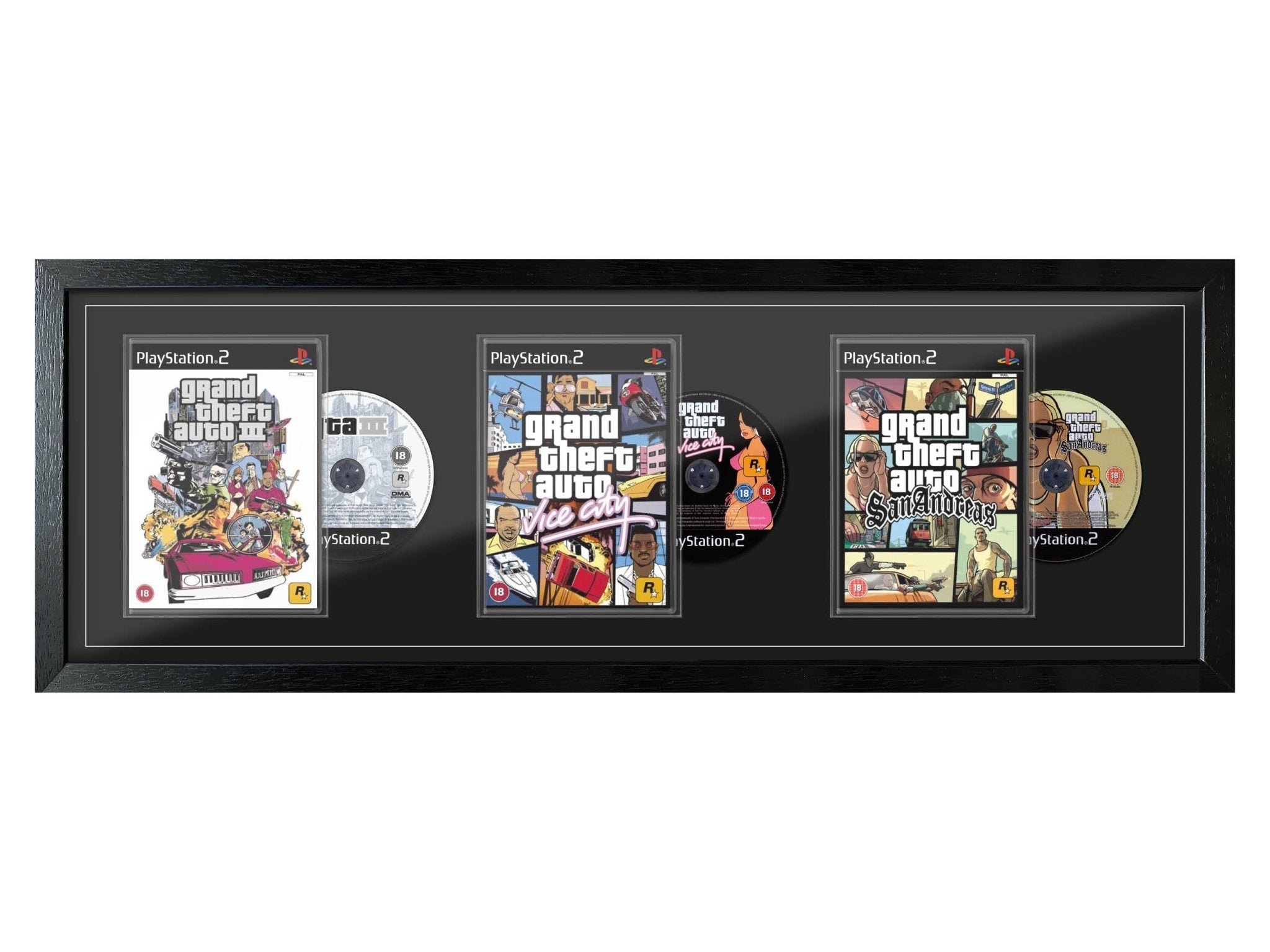 GTA Trilogy (Exhibition Range) Framed Games - Frame-A-Game