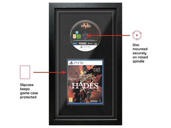 Hades (PS5) Exhibition Range Framed Game - Frame-A-Game