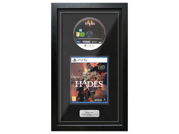 Hades (PS5) Exhibition Range Framed Game - Frame-A-Game