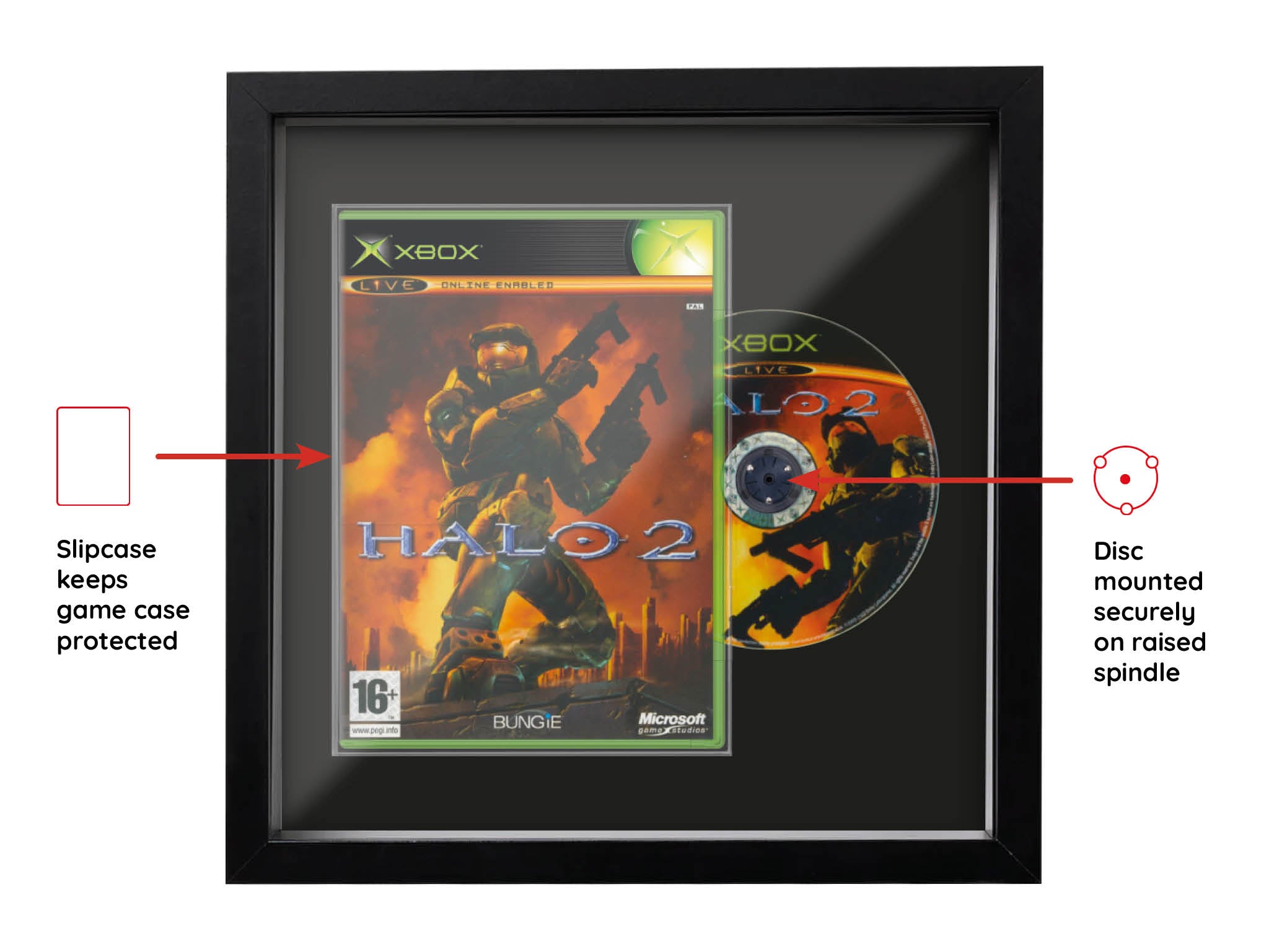 Halo 2 (Combined Range) Framed Game - Frame-A-Game