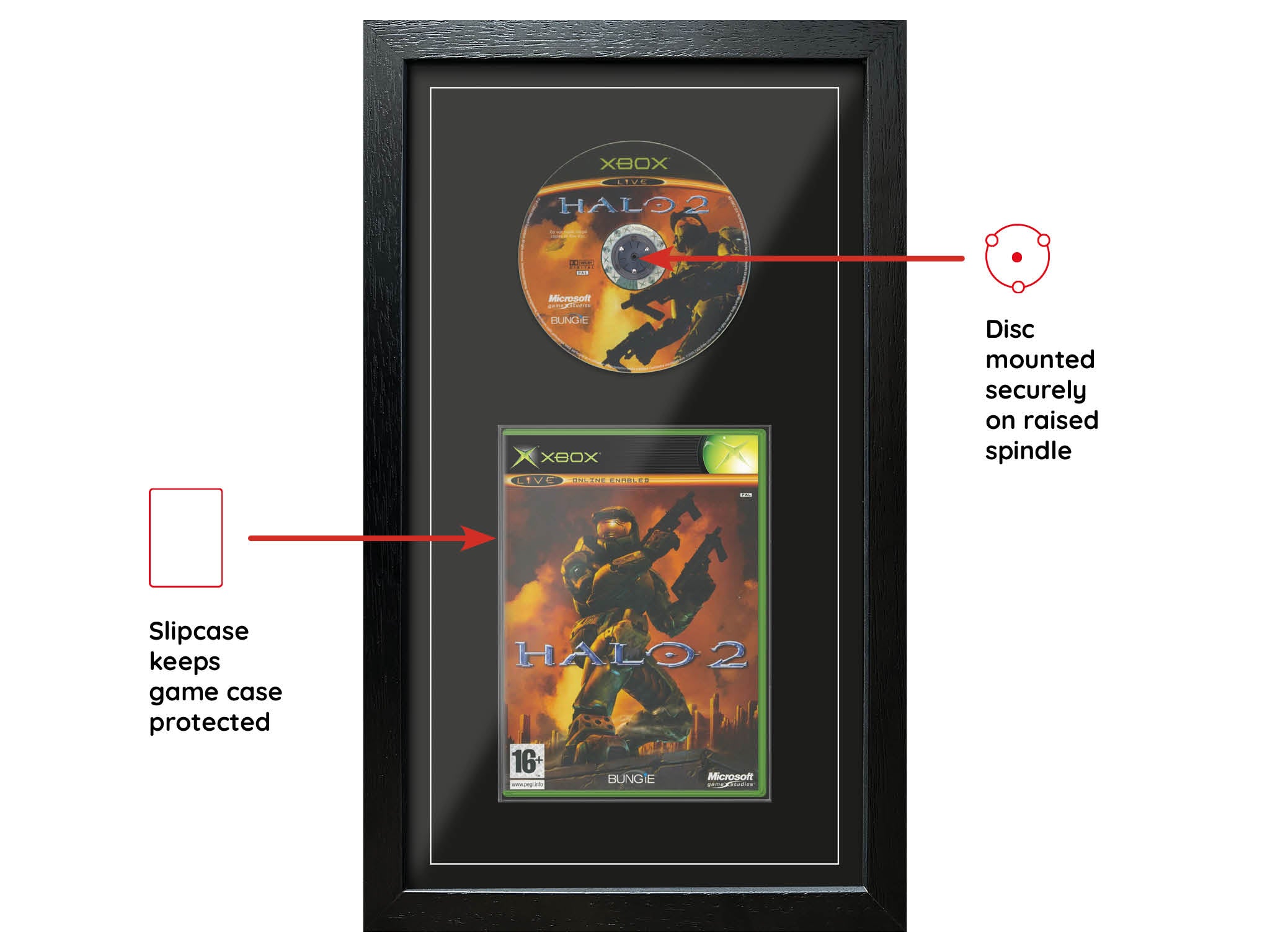 Halo 2 (Exhibition Range) Framed Game - Frame-A-Game