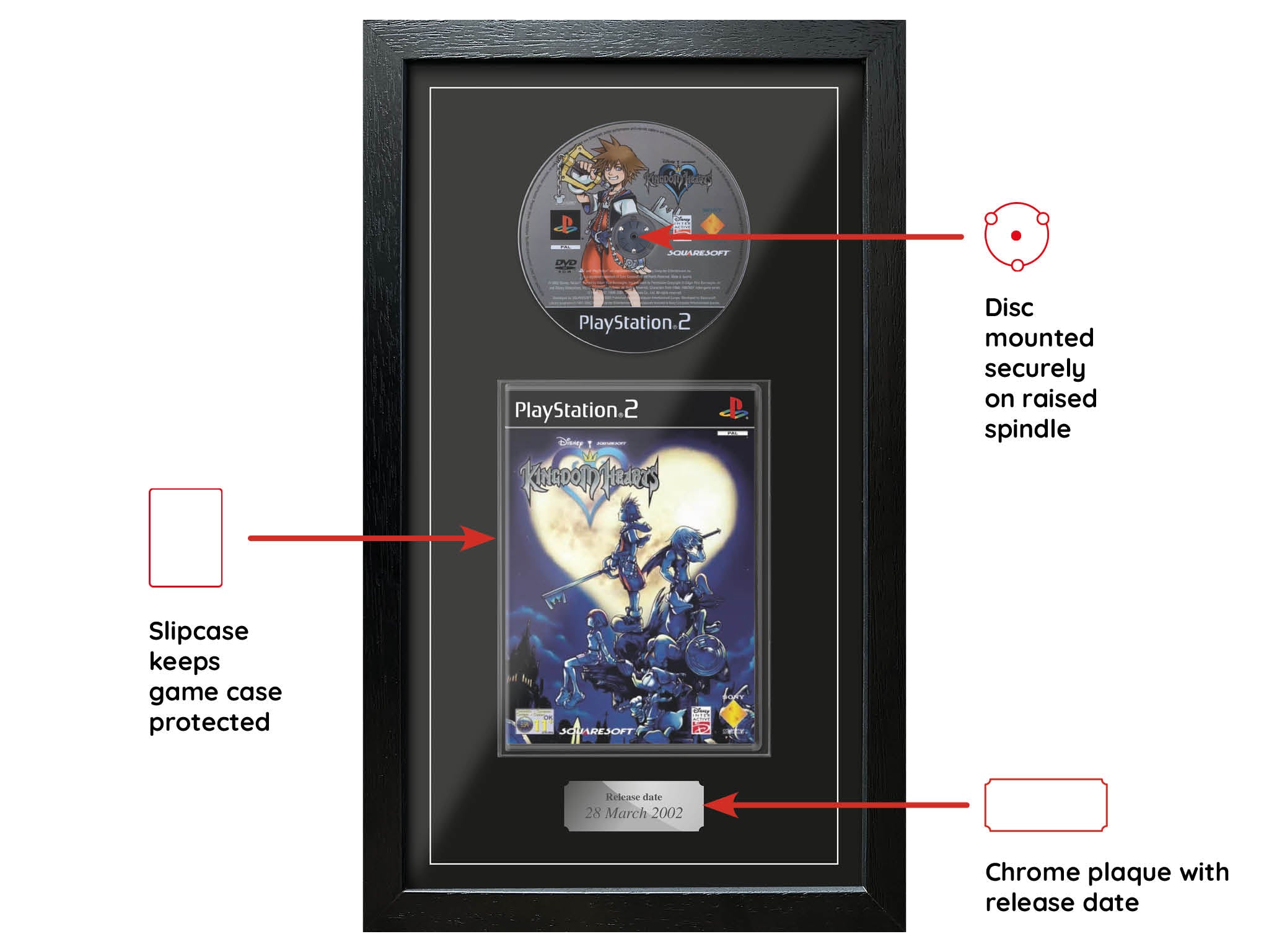 Kingdom Hearts (PS2) Exhibition Range Framed Game