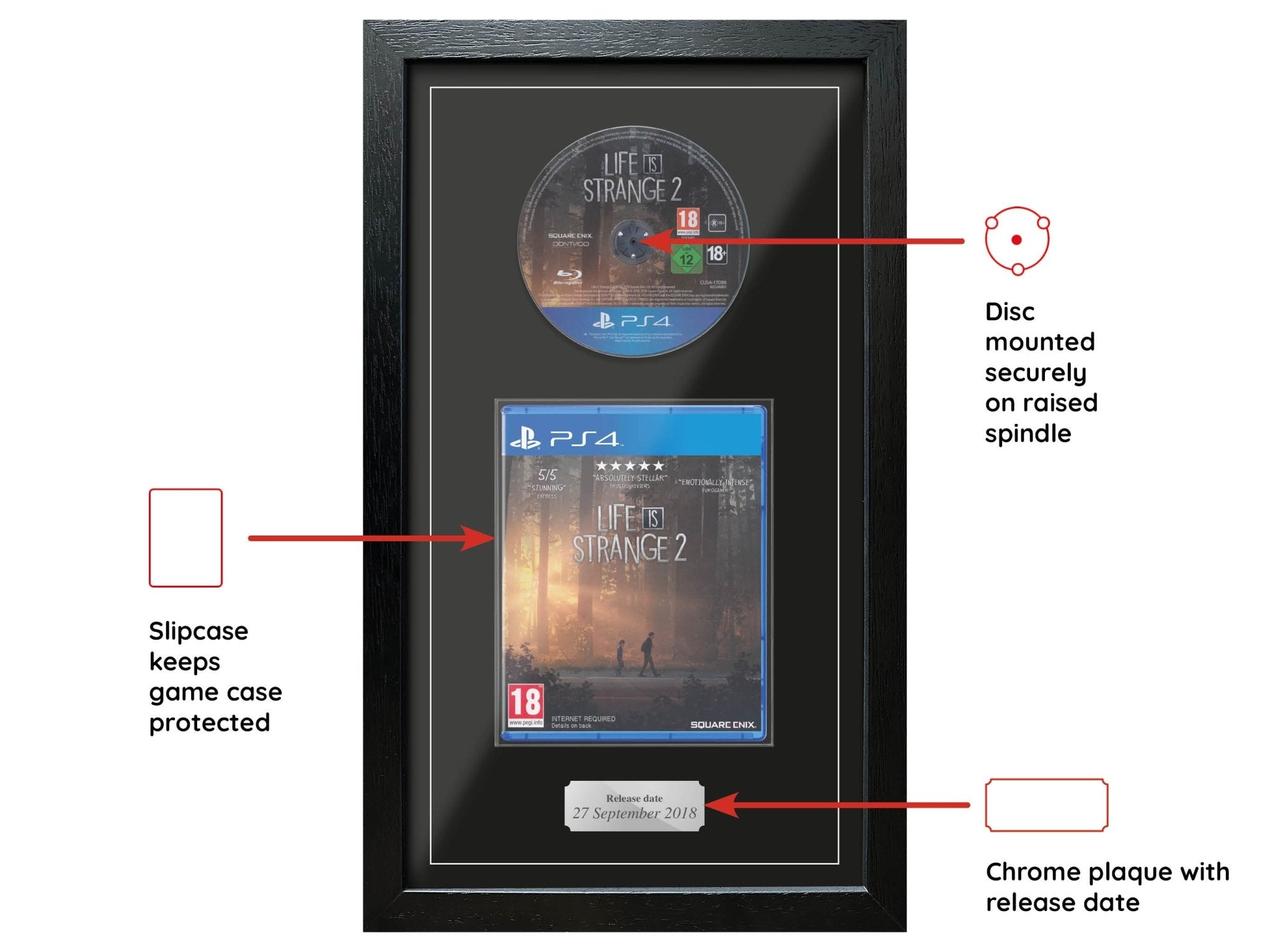 Life Is Strange 2 (Exhibition Range) Framed Game - Frame-A-Game