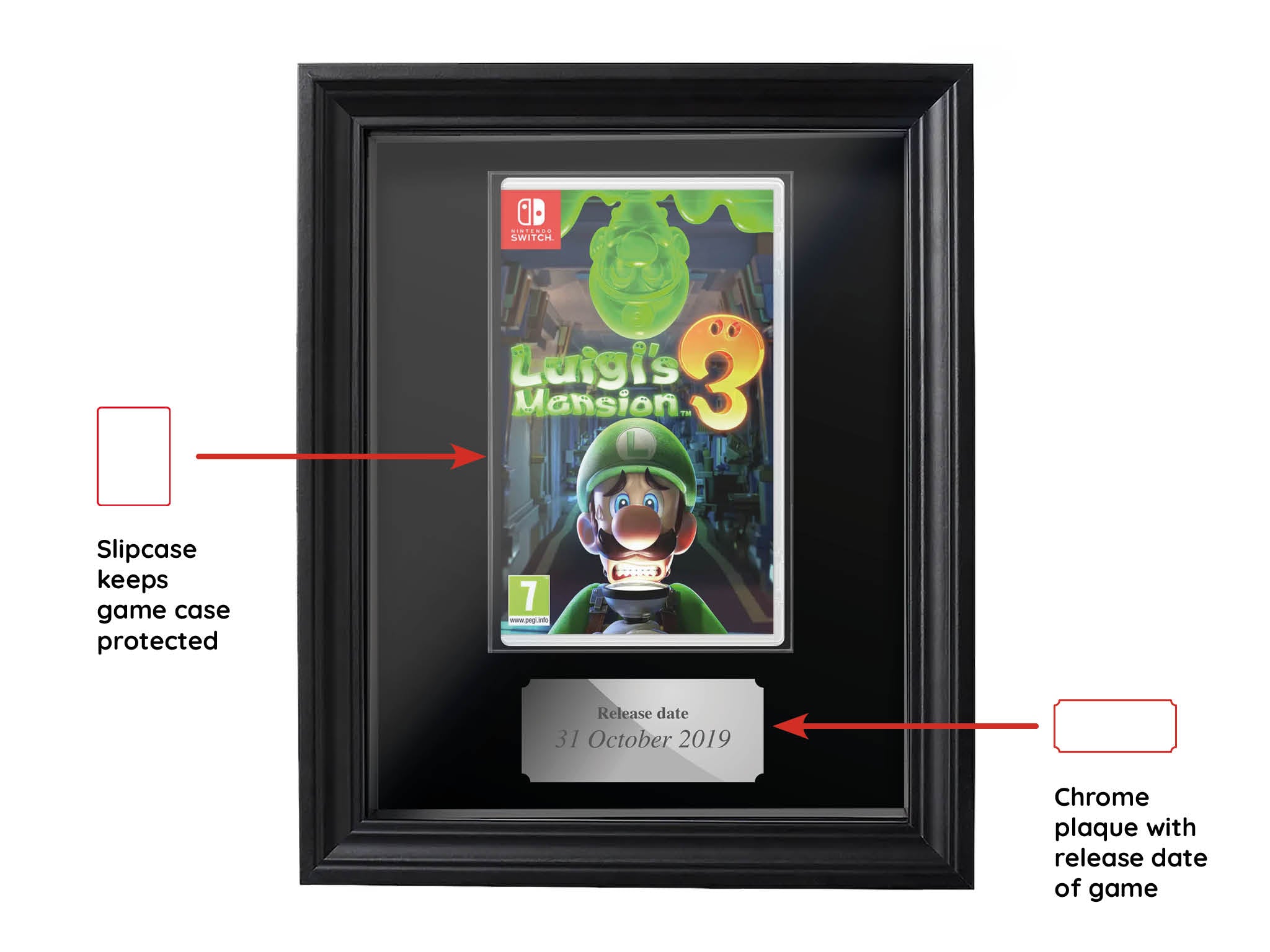 Luigi's Mansion 3 (Showcase Range) Framed Game - Frame-A-Game