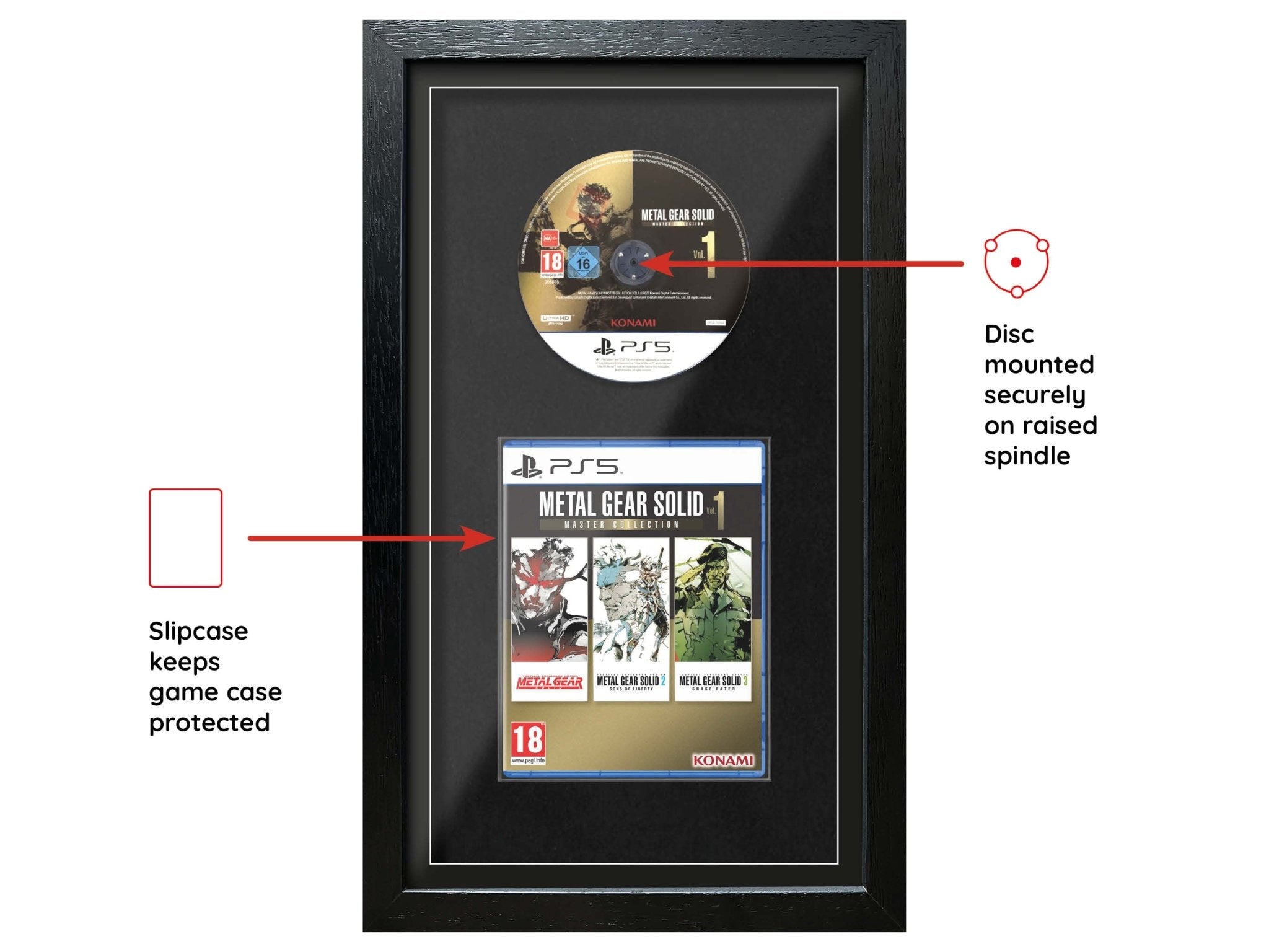 Metal Gear Solid: Master Collection Vol. 1 (Exhibition Range) Framed Game - Frame-A-Game