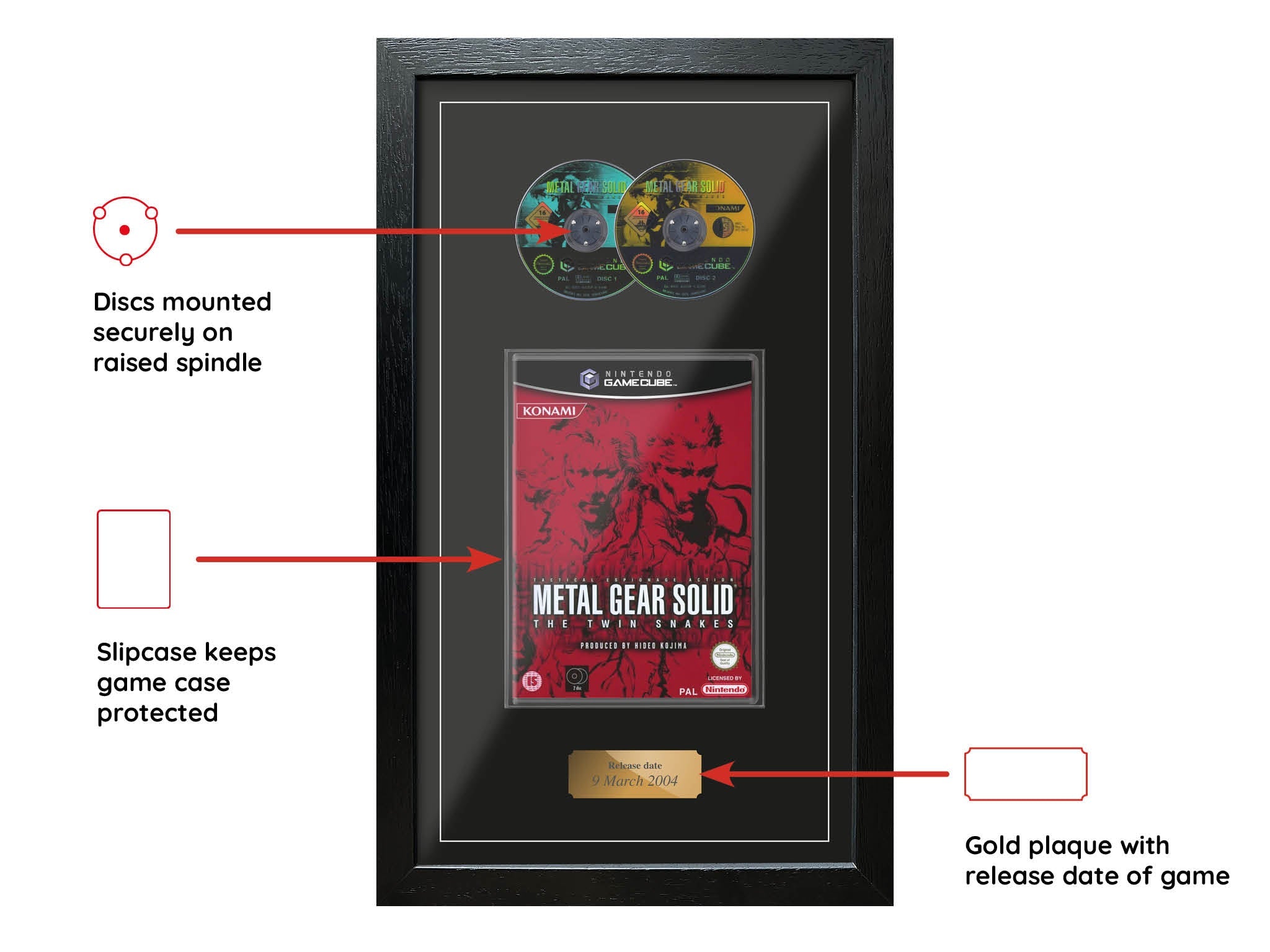 Metal Gear Solid: The Twin Snakes (Exhibition Range) Framed Game - Frame-A-Game