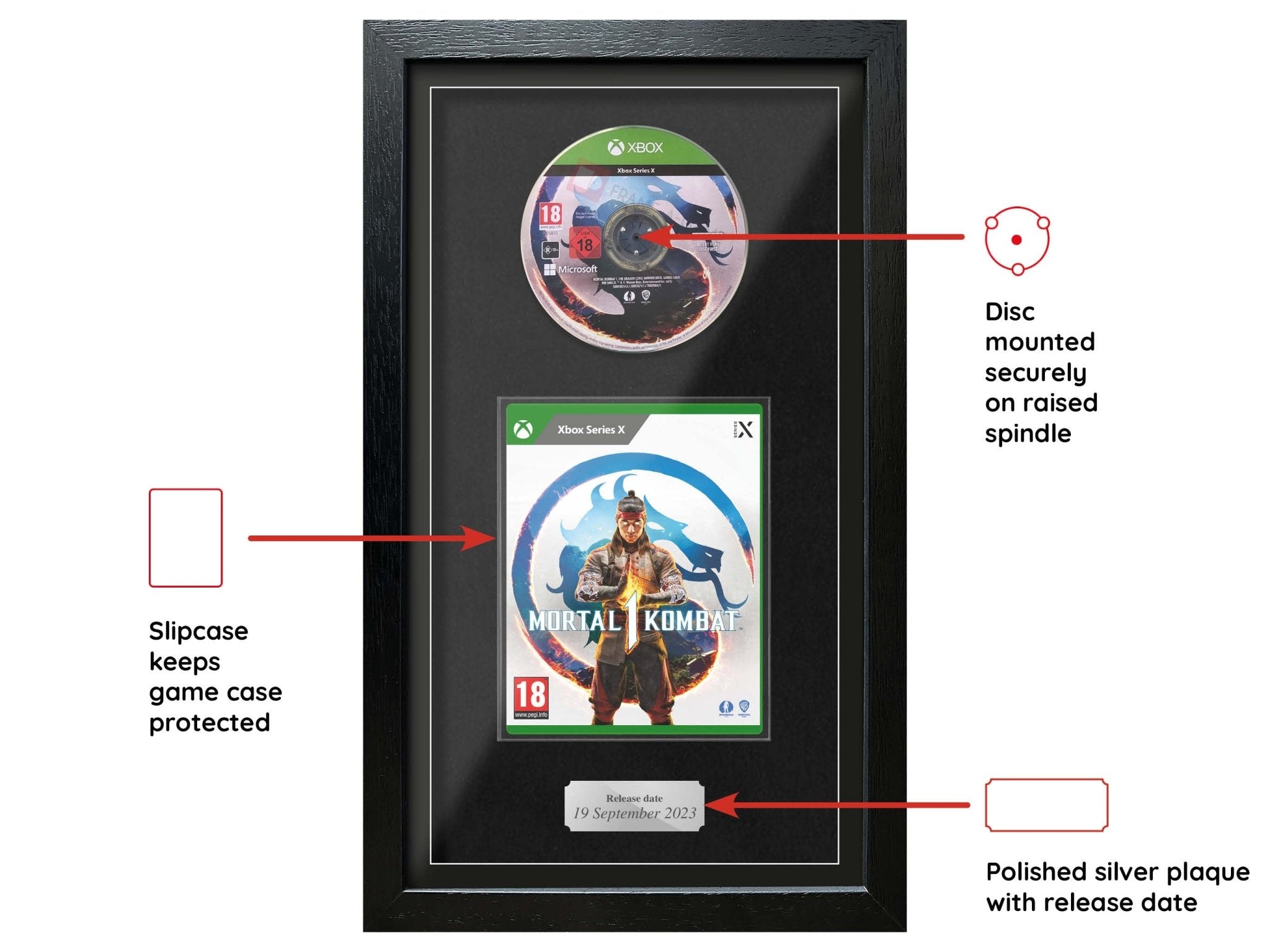 Mortal Kombat 1 (Exhibition Range) Framed Game - Frame-A-Game