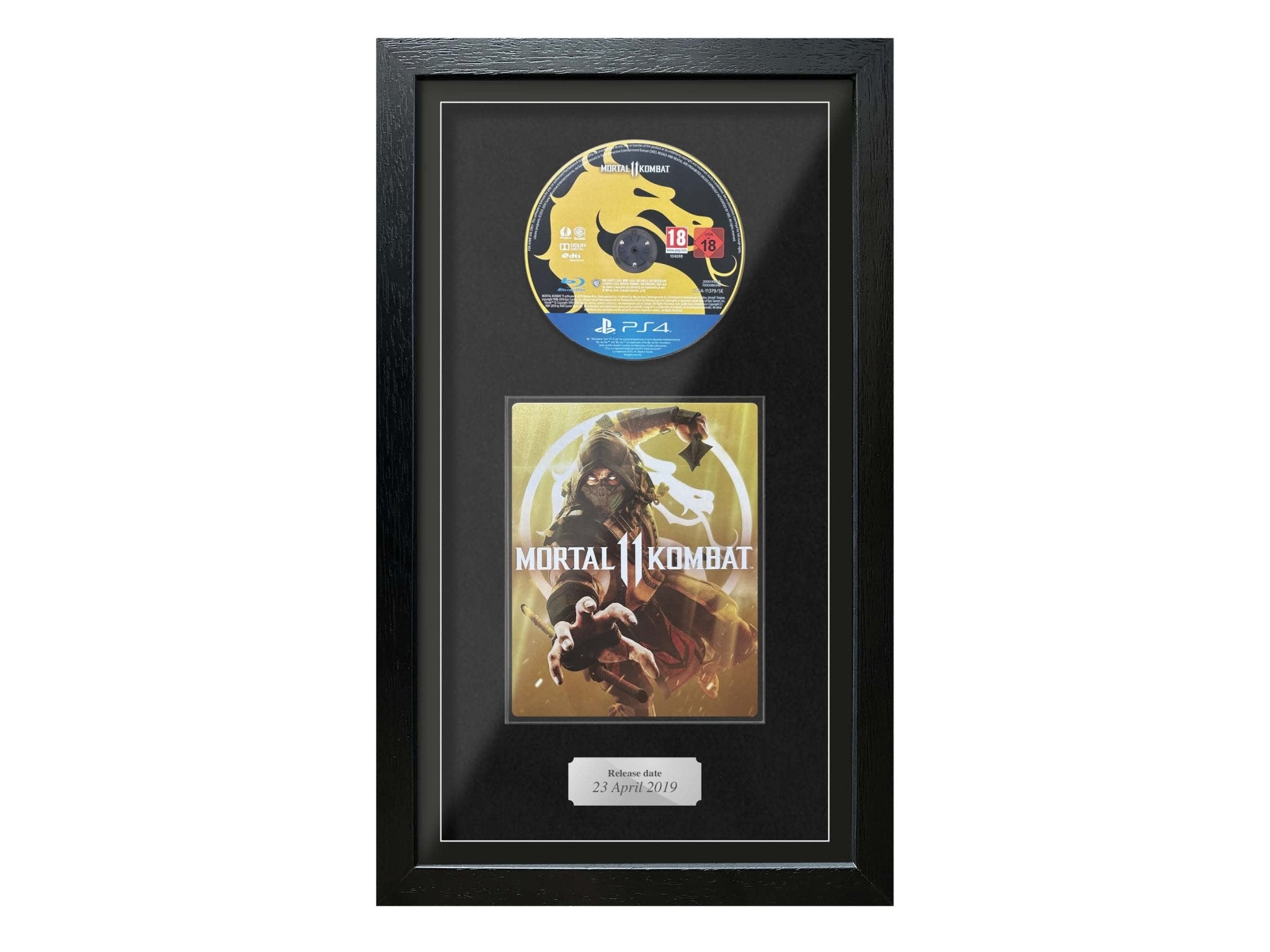 Mortal Kombat 11 Steelbook Edition (Exhibition Range) Framed Game - Frame-A-Game