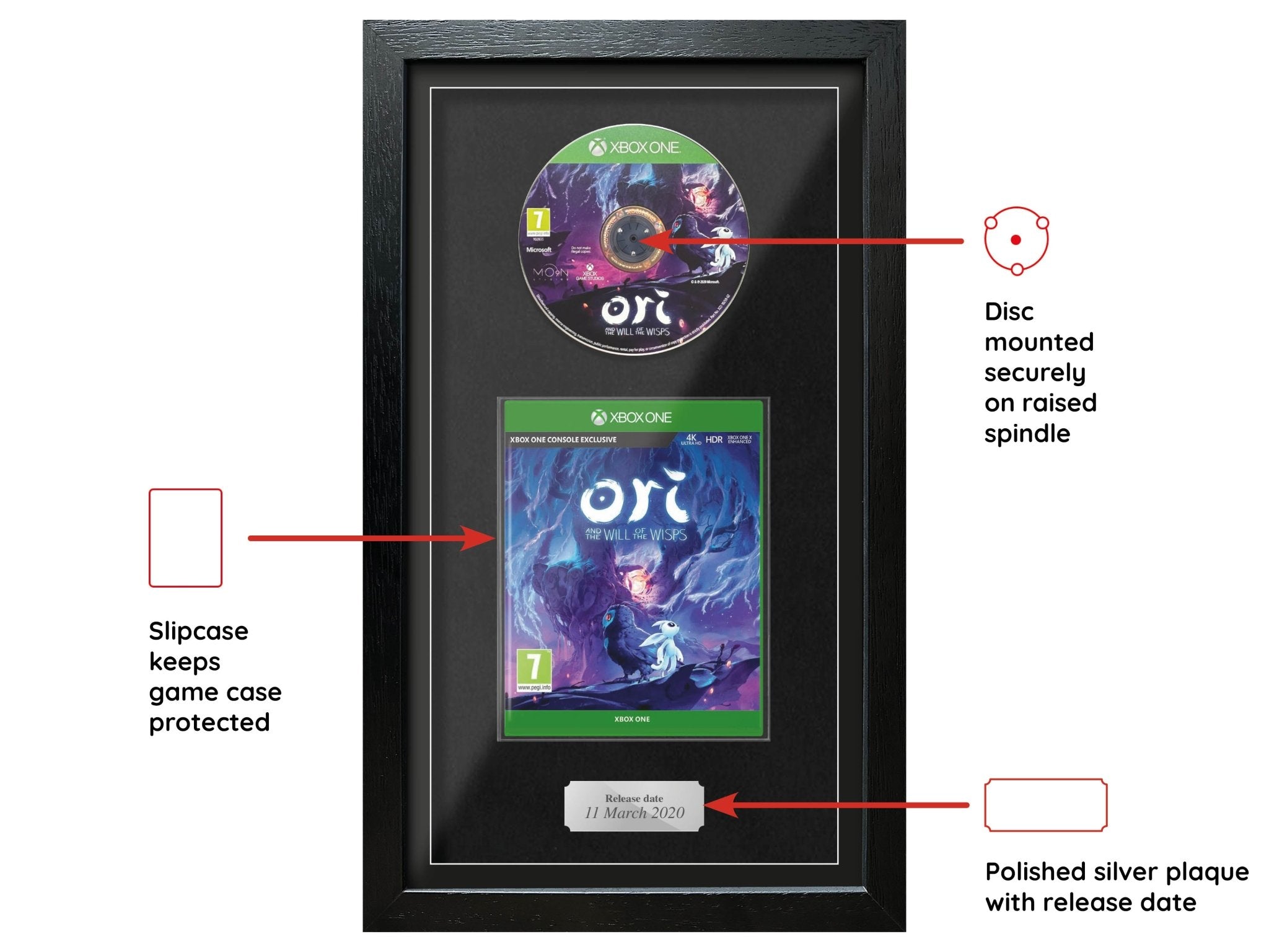 Ori and The Will of the Wisps (Xbox One) Exhibition Range Framed Game - Frame-A-Game
