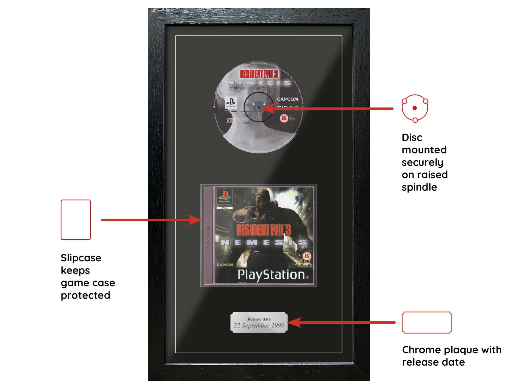 Resident Evil 3 (Exhibition Range) Framed Game - Frame-A-Game