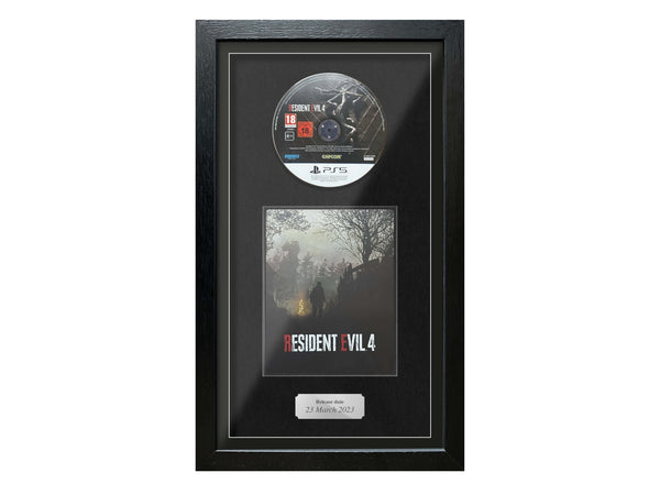 Resident Evil 4 Steelbook Edition (PS4) Exhibition Range Framed Game - Frame-A-Game