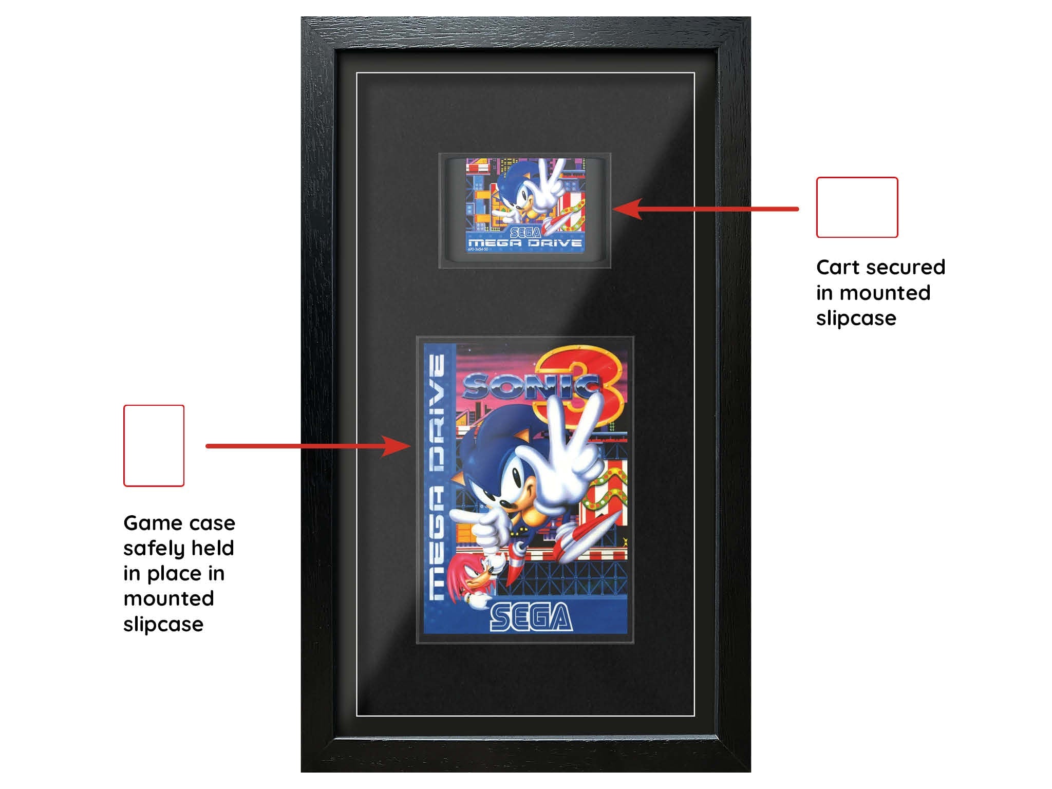 Sonic The Hedgehog 3 (Exhibition Range) Framed Game - Frame-A-Game