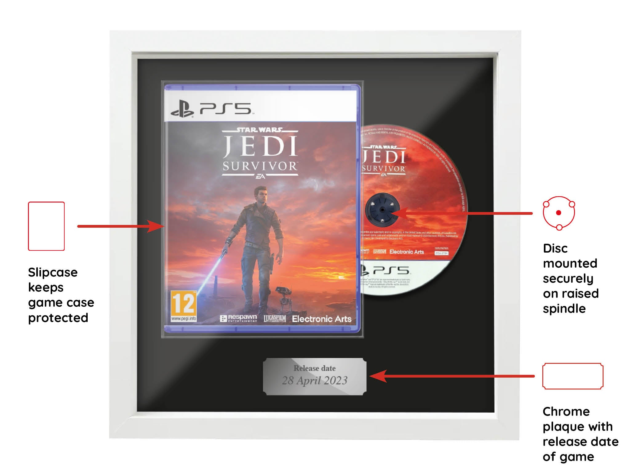 Star Wars Jedi: Survivor (Combined Range) Framed Game - Frame-A-Game