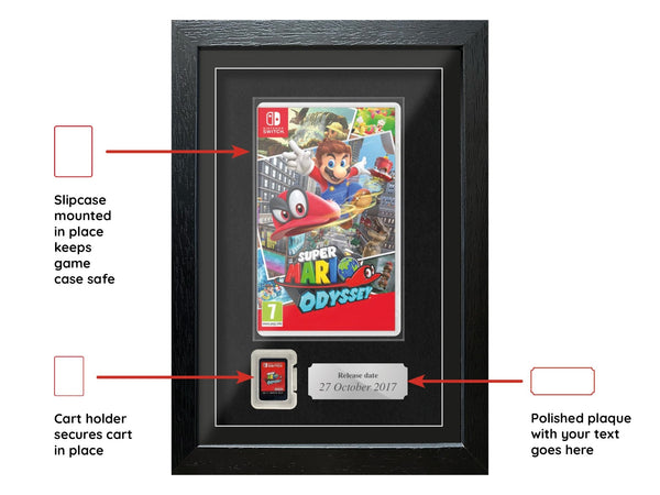 Super Mario Odyssey (Exhibition Range) Framed Game - Frame-A-Game