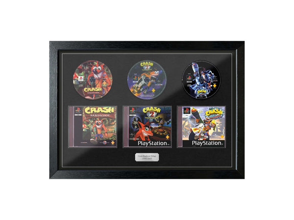 The Crash Bandicoot Trilogy (Exhibition Range) Framed Games - Frame-A-Game