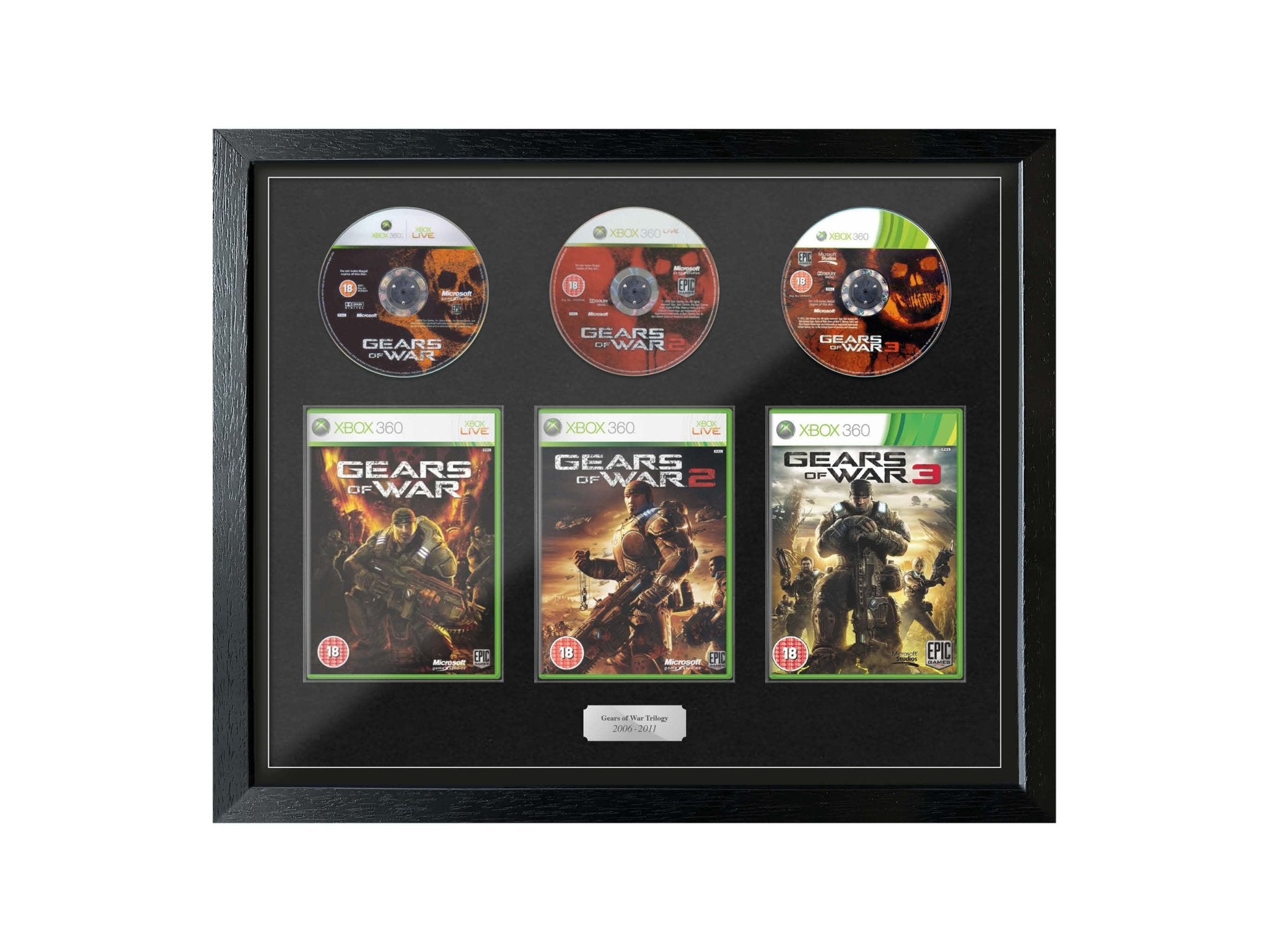 The Gears of War Trilogy (Exhibition Range) Framed Games - Frame-A-Game