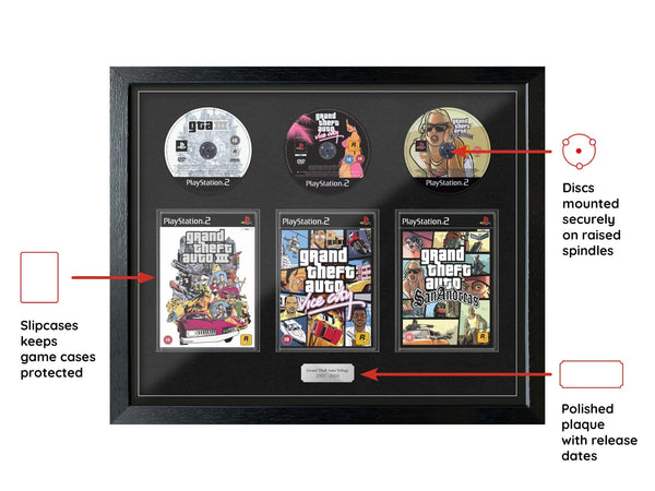 The GTA Trilogy (Exhibition Range) Framed Games - Frame-A-Game