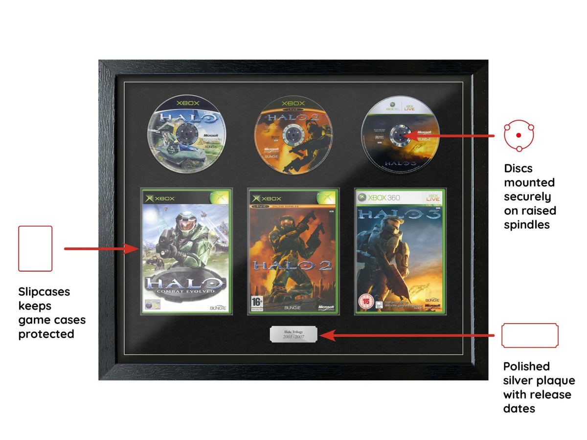 The Halo (Xbox/Xbox 360) Trilogy Range Framed Games