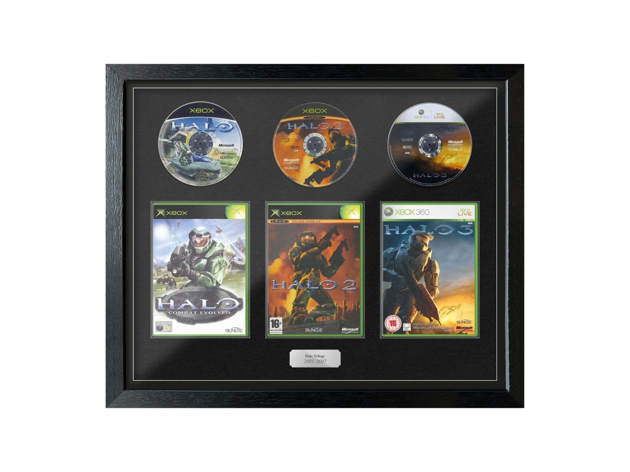 The Halo Trilogy (Exhibition Range) Framed Games - Frame-A-Game