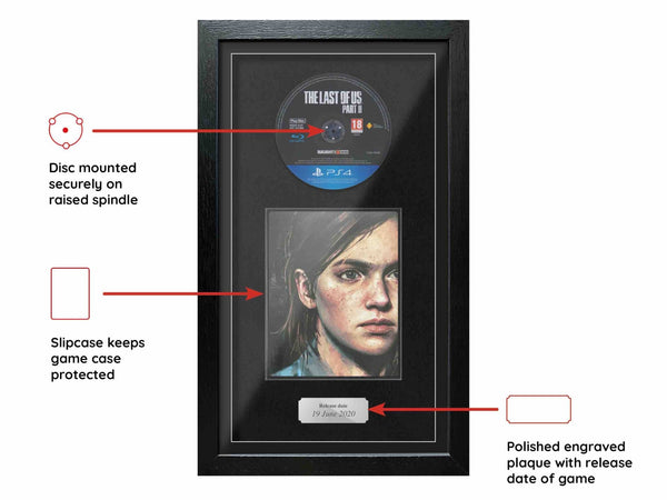The Last of Us Part II Steelbook Edition (Exhibition Range) Framed Game - Frame-A-Game