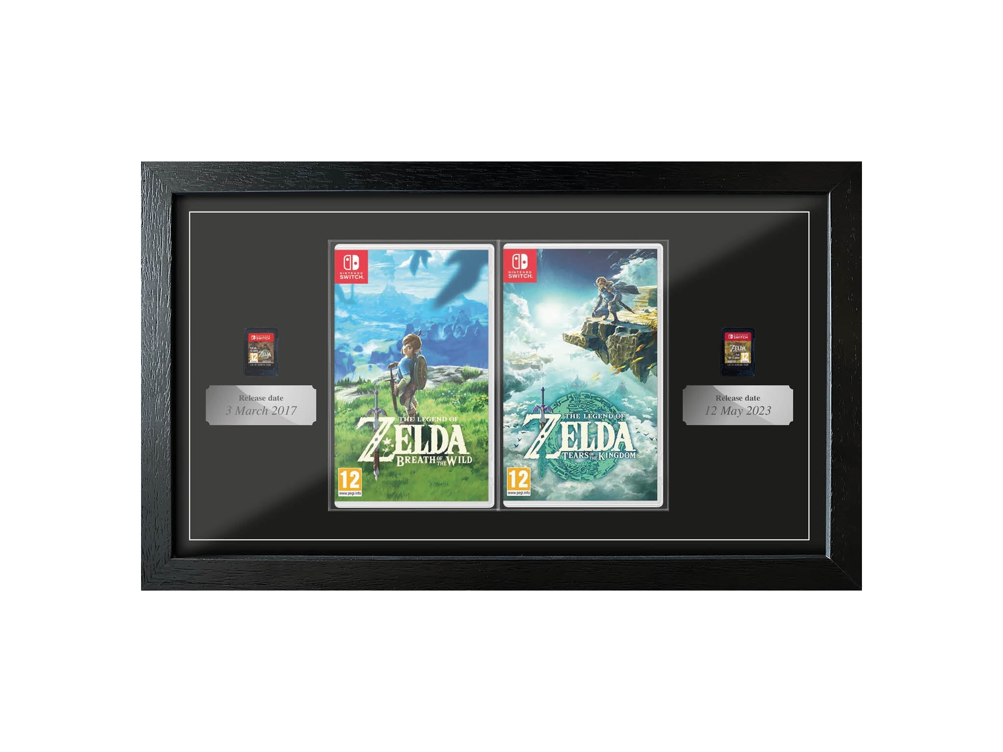 The Legend of Zelda: Breath of the Wild + Tears of the Kingdom (Exhibition Range) Framed Game - Frame-A-Game
