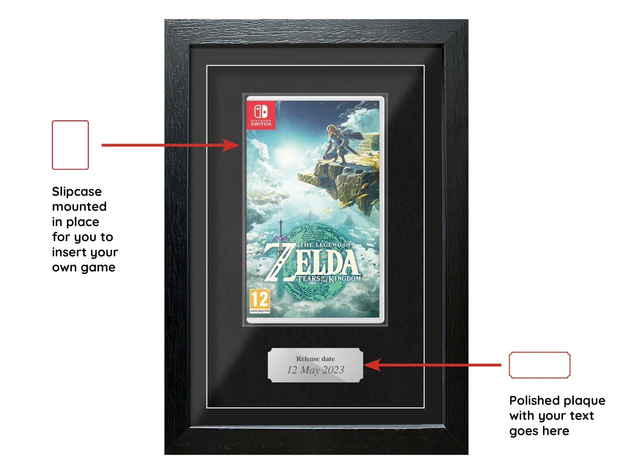 The Legend of Zelda: Tears of the Kingdom (Exhibition Range) Framed Game - Frame-A-Game