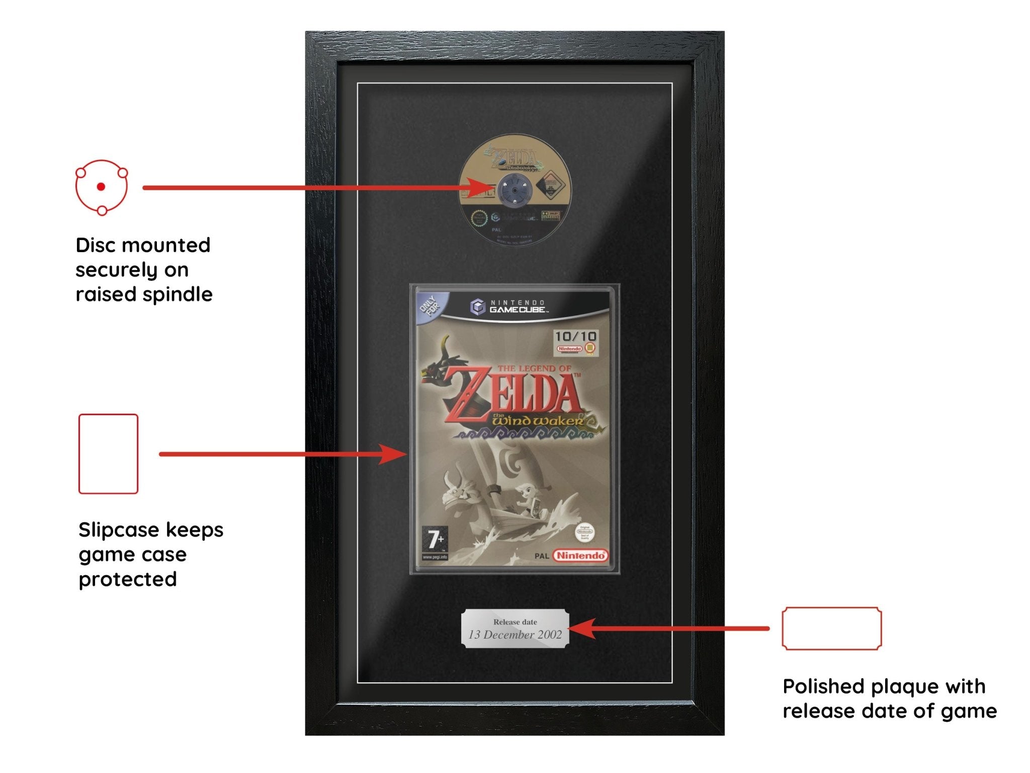 The Legend of Zelda: Windwaker (Exhibition Range) Framed Game - Frame-A-Game