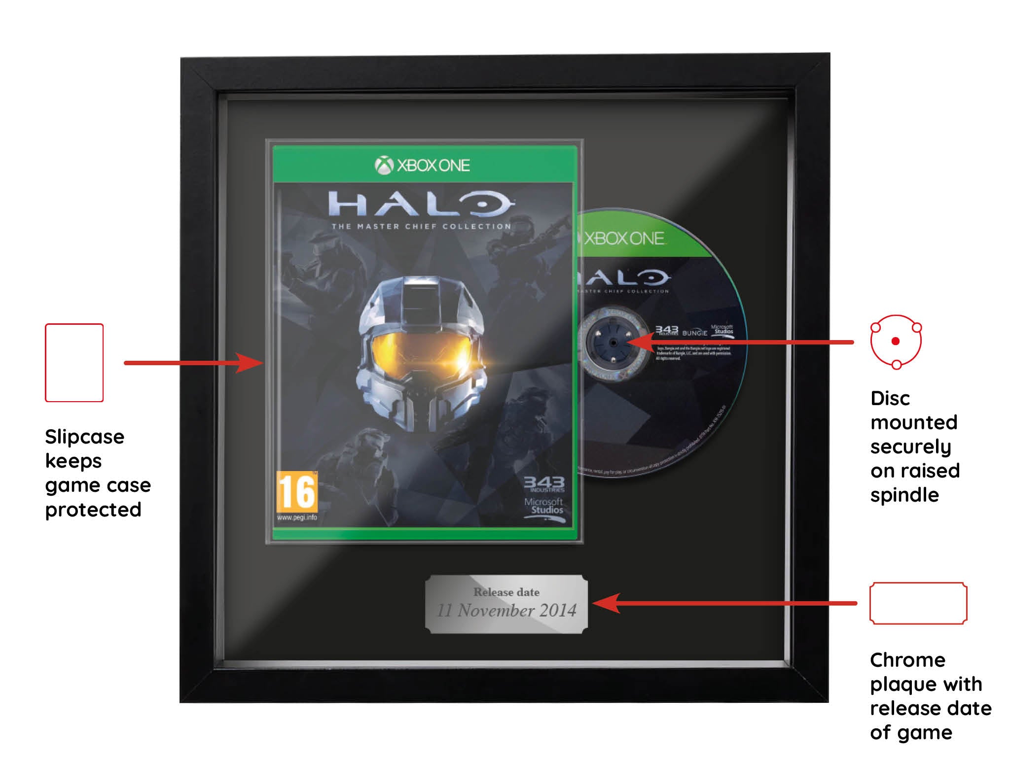The Master Chief Collection (Combined Range) Framed Game - Frame-A-Game