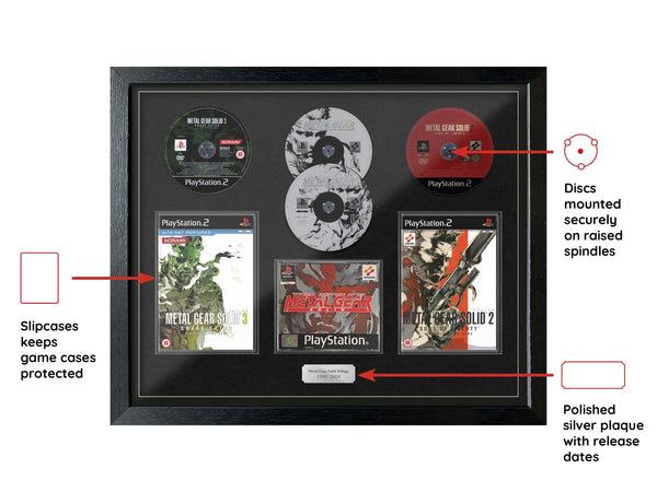 The Metal Gear Solid Trilogy (Exhibition Range) Framed Games - Frame-A-Game