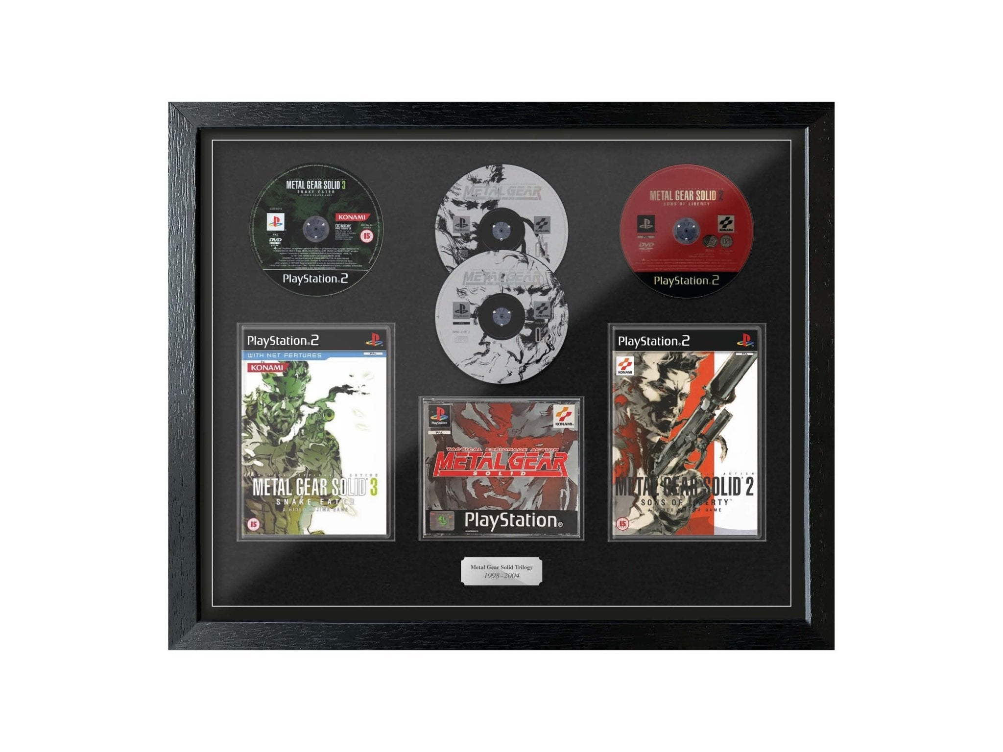 The Metal Gear Solid Trilogy (Exhibition Range) Framed Games - Frame-A-Game