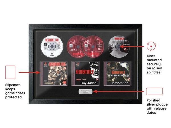 The Resident Evil Trilogy (Exhibition Range) Framed Games - Frame-A-Game