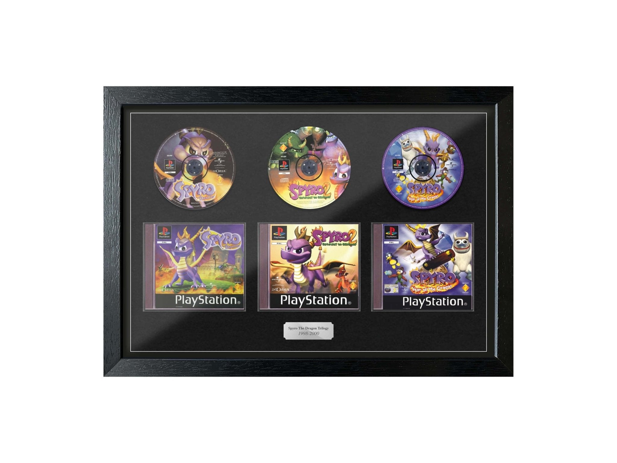 The Spyro The Dragon Trilogy (Exhibition Range) Framed Games - Frame-A-Game