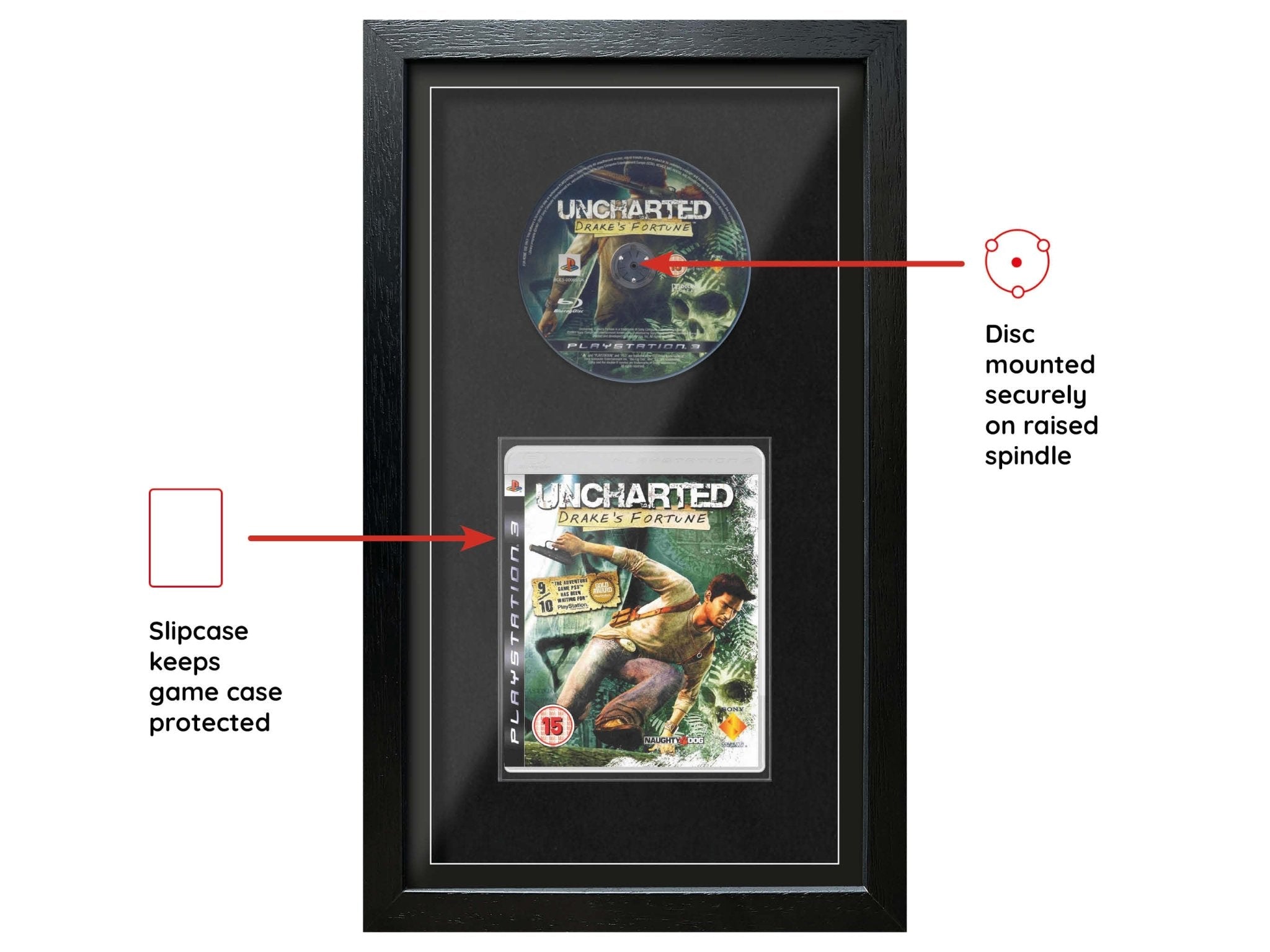 Uncharted: Drake's Fortune (Exhibition Range) Framed Game - Frame-A-Game