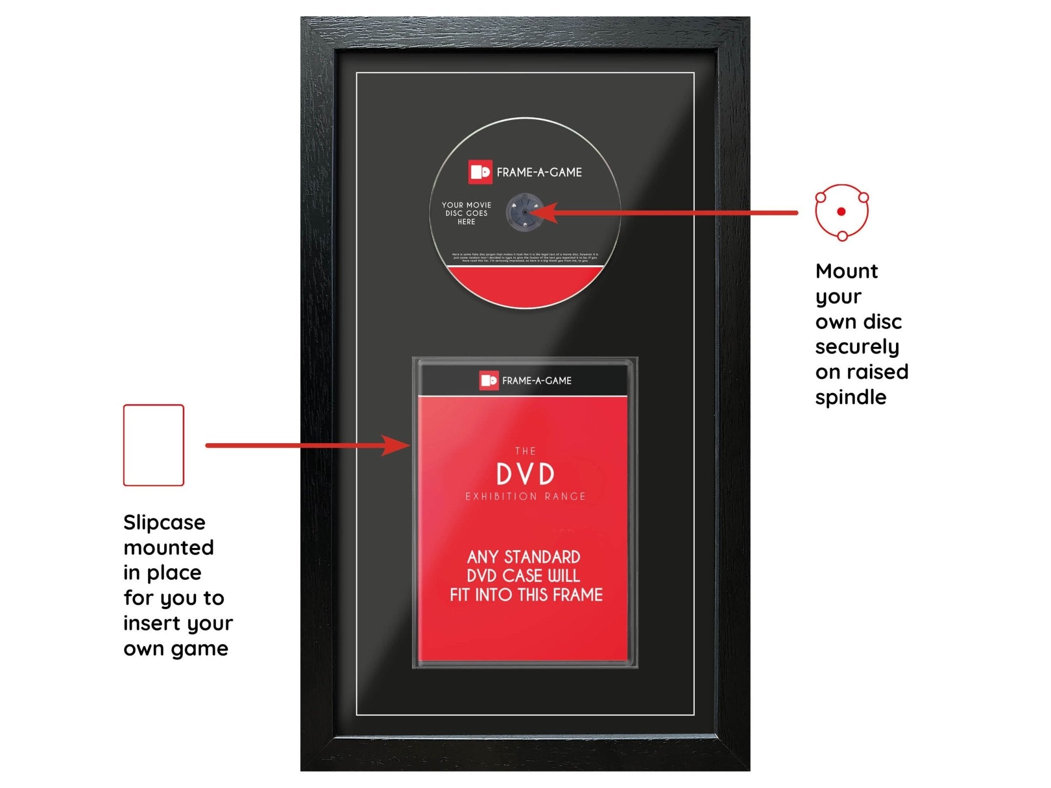 Use your own movie (DVD) Exhibition Range Frame - Frame-A-Game
